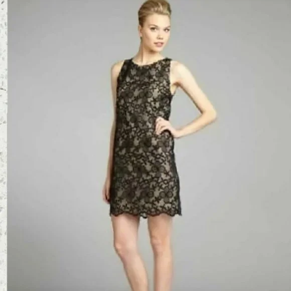 Erin By Erin Fetherston Dresses | Erin Fetherston Black Nude Lace Shift Cocktail Chiffon Dress. Sz 4 | Color: Black/Cream | Size: 4 | Bonaespinoza123' Erin By Erin Fetherston Dresses | Erin Fetherston Black Nude Lace Shift Cocktail Chiffon Dress. Sz 4 | Color: Black/Cream | Size: 4 | Bonaespinoza123'